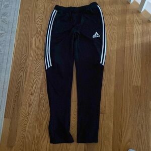 Adidas black zip ankle jogger, youth xl